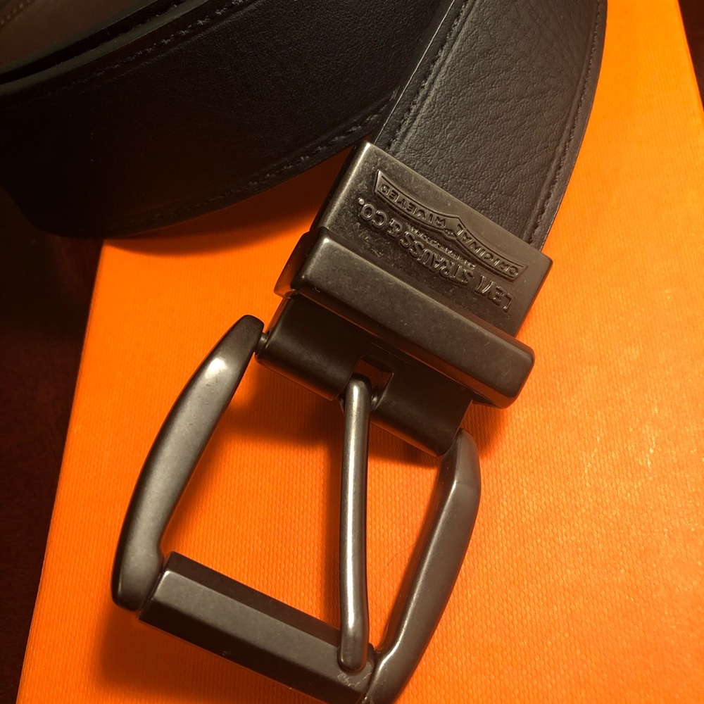 Levis mens leather belt
